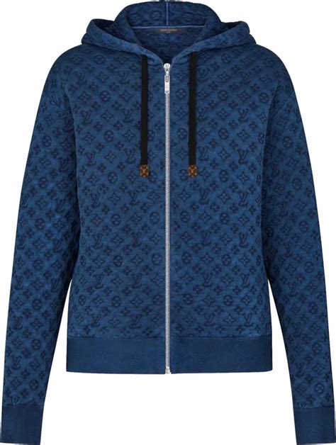 louis vuitton hoodie blue|louis vuitton men's sweatsuit.